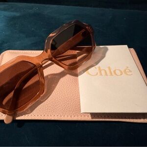 Chloe Brown Pink Sunglasses
